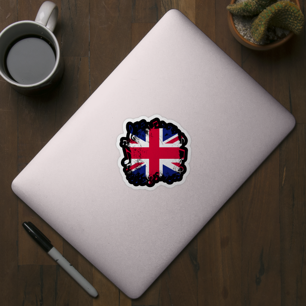 Great Britain Music Flag by Teeladen